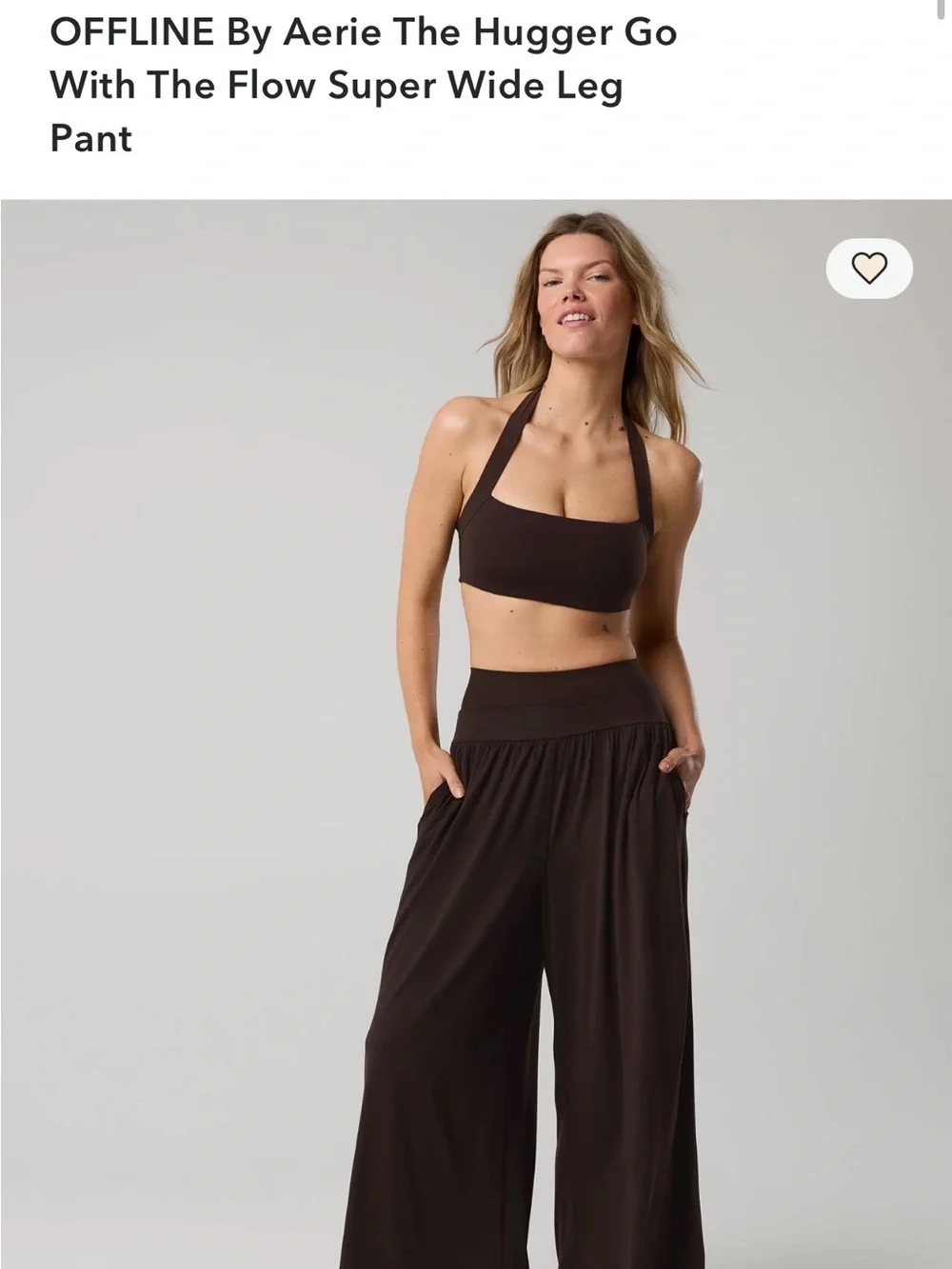 Fabletics Jersey Wide Leg Pant & Aerie Go With the Flow Pant **see description**